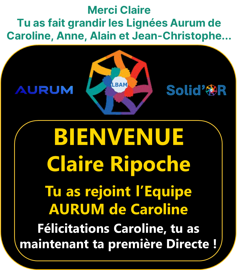 NOUVEAU MEMBRE AURUM